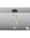 ESSENZA- LAMPARA 5L - NEGRO-DORADO